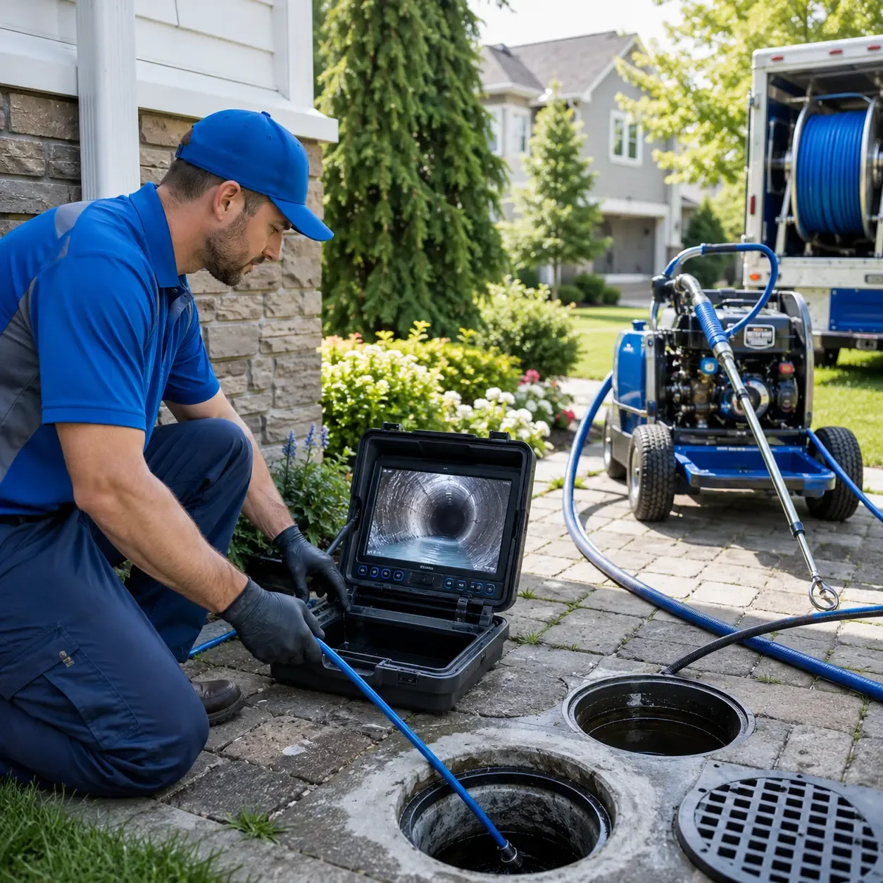 Outdoor drain cleaning professionals serving Sweet Briar, VA